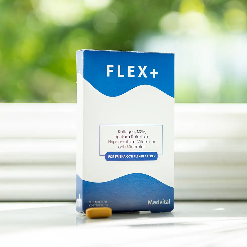 Flex+ kosttillskott förpackning
